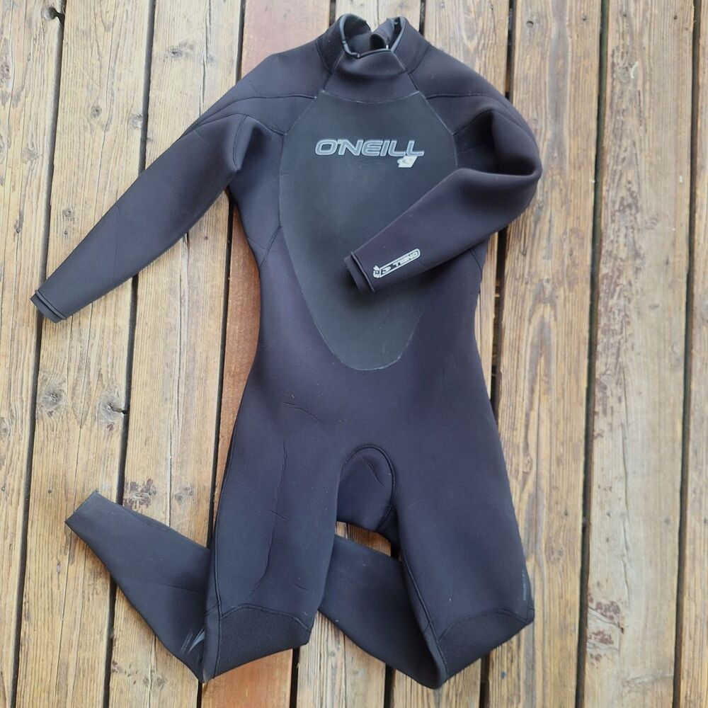 O'Neill Epic 4/3mm Back Zip Full Wetsuit Large Short Surfing Paddleboard 4212